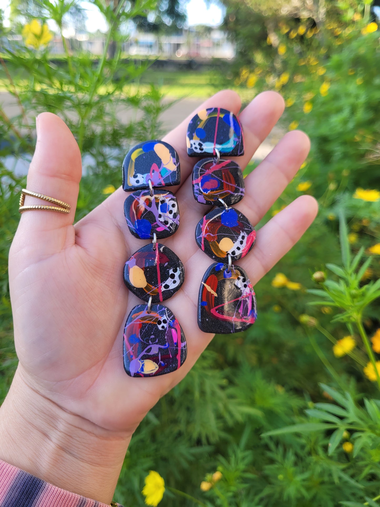 Grafitti Pebbles Dangles